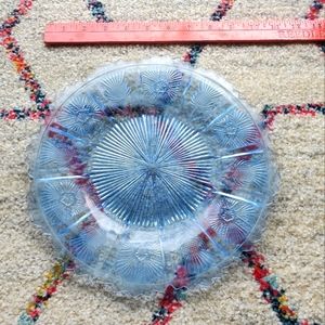 Blue Depression Glass Dish